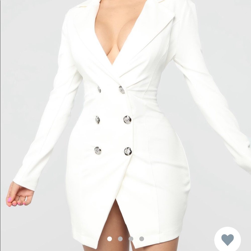Ivory blazer dress
